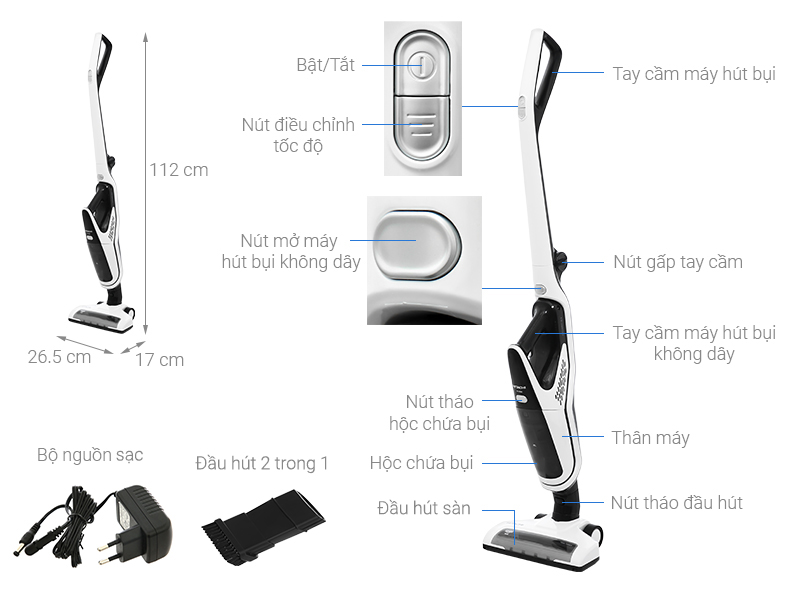 Máy hút bụi không dây 