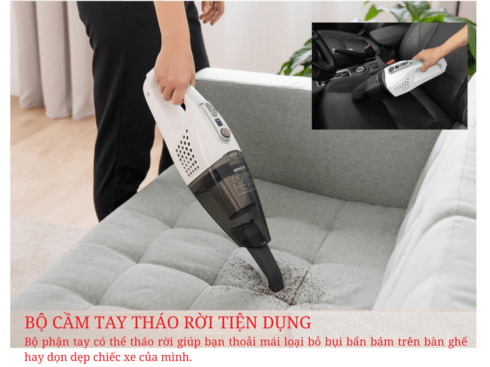 Máy có tháo rời để thành máy hút bụi cầm tay