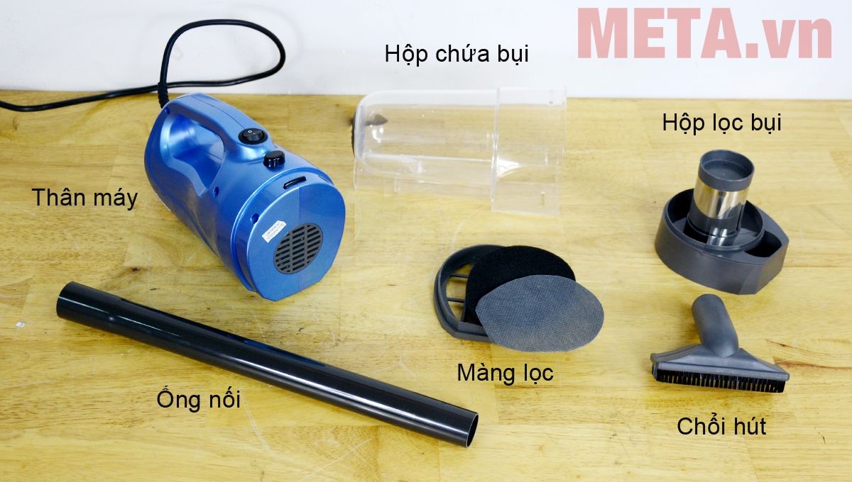 Chi tiết các bộ phận máy hút bụi Shimono SVC 1016