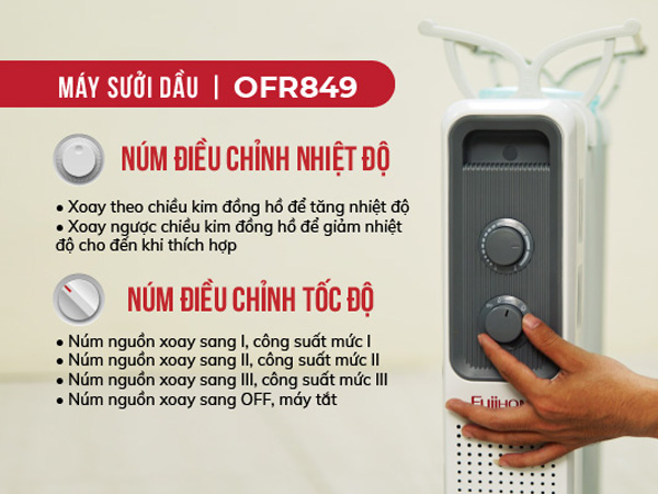 Núm điều khiển dễ sử dụng