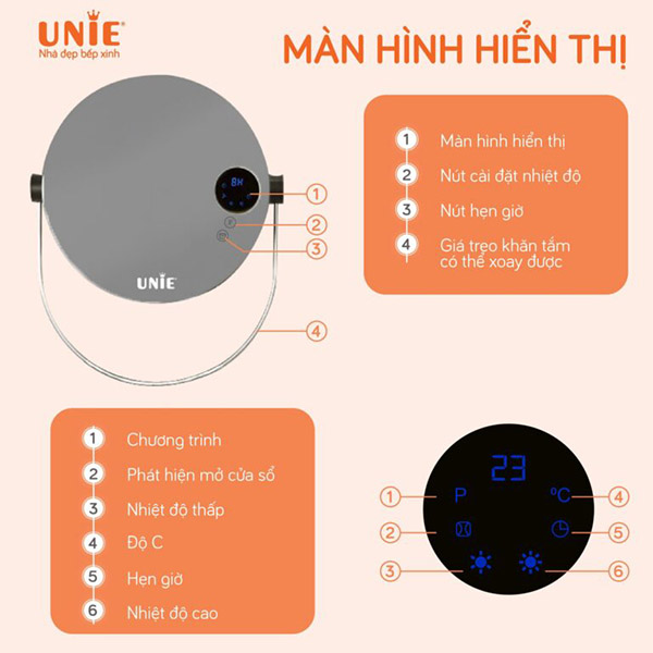 Máy sưởi gốm UNIE