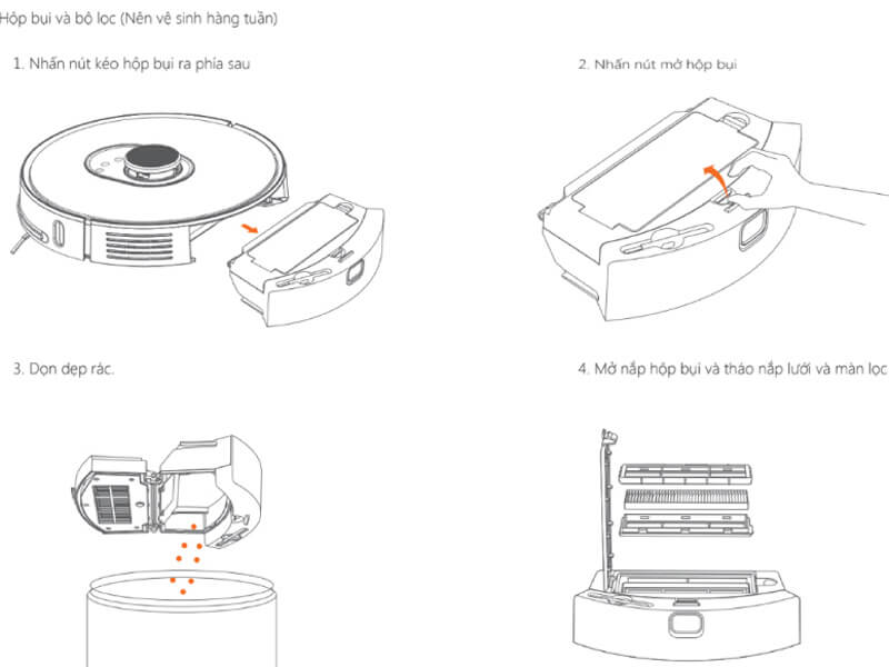 Robot hút bụi lau nhà LDS Laser 2700 Pa Probot Nelson A9