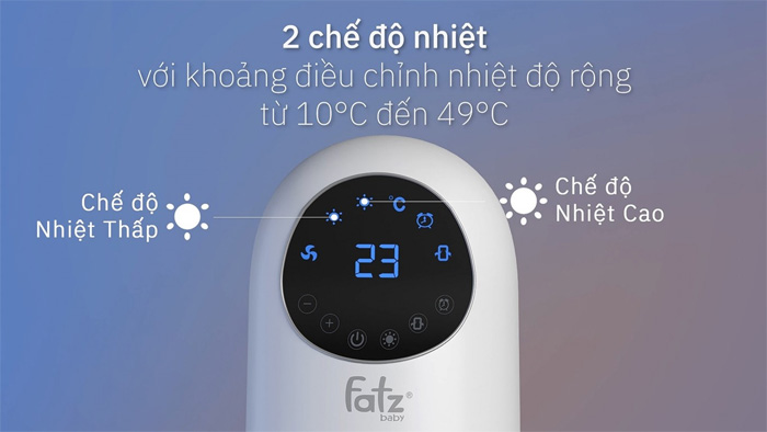 Thiết bị hiện có 2 chế độ nhiệt 