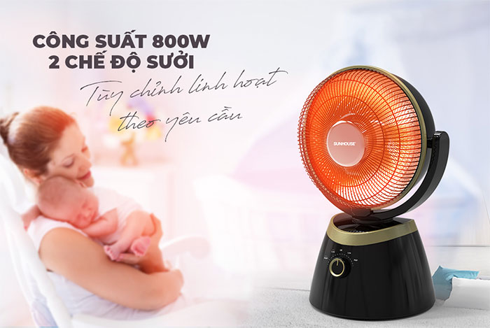 Công suất hoạt động lên đến 800W