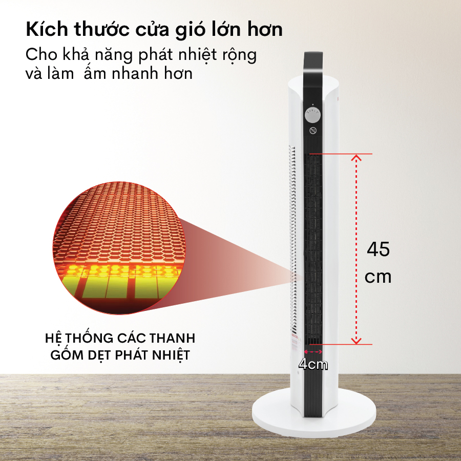 Quạt sưởi gốm FujiHome FH2000M