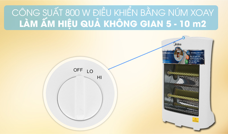 Làm ấm không gian có diện tích vừa phải