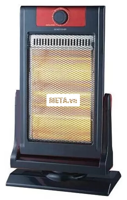 Đèn sưởi halogen Saiko HF-1200 màu đen.