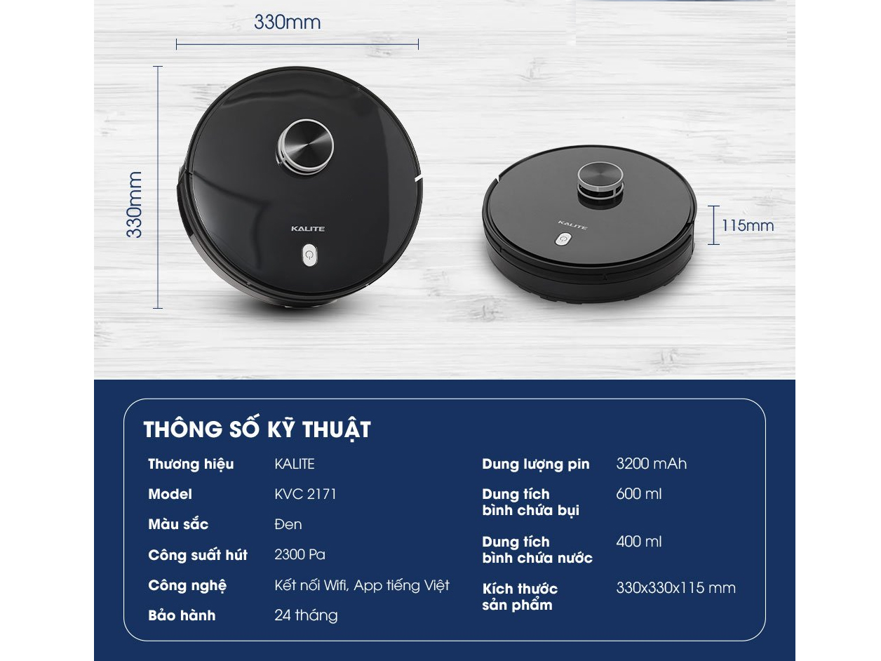 Robot hút bụi lau nhà  