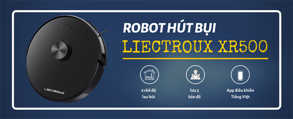 Robot hút bụi lau nhà thông minh Liectroux XR500