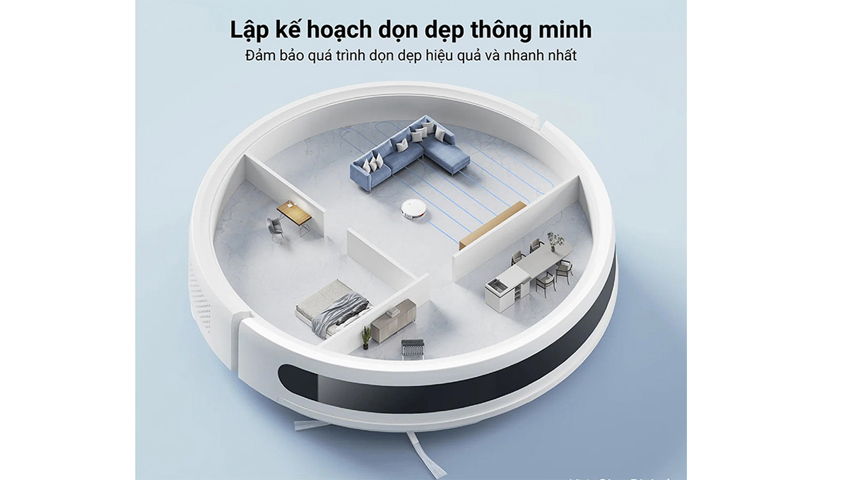 Robot lập trình chương trình dọn dẹp 