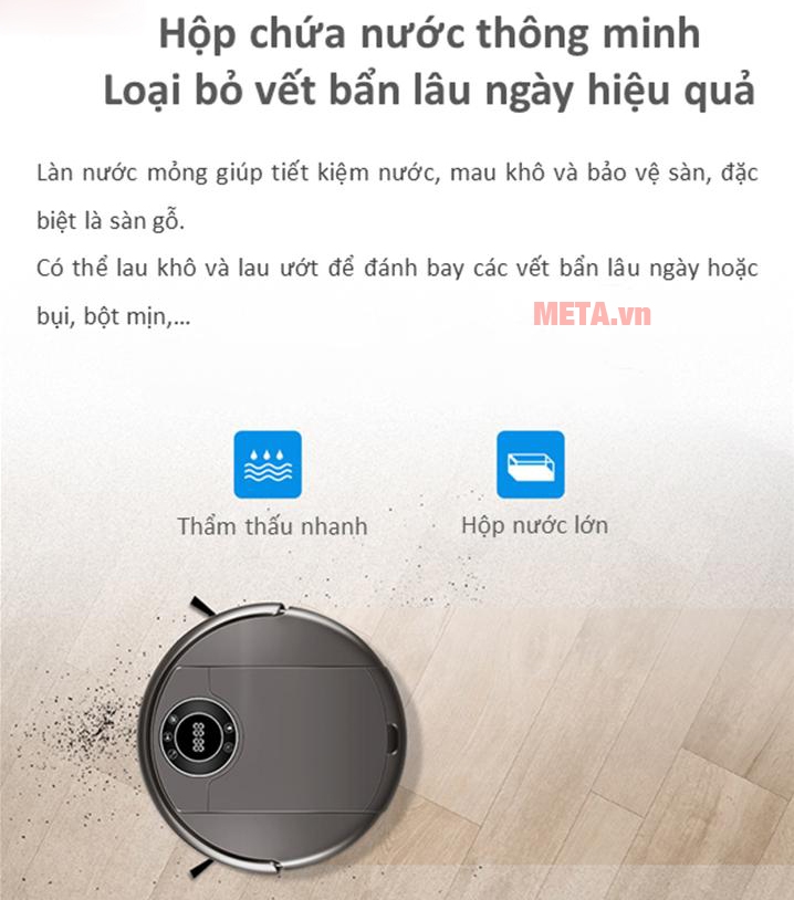 Robot hút bụi và lau nhà