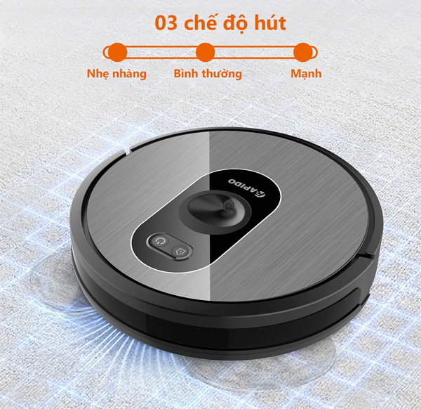 Robot hút bụi lau nhà Rapido R6S