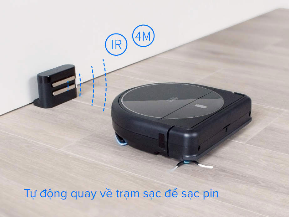 Tự động quay trở về trạm sạc để sạc pin