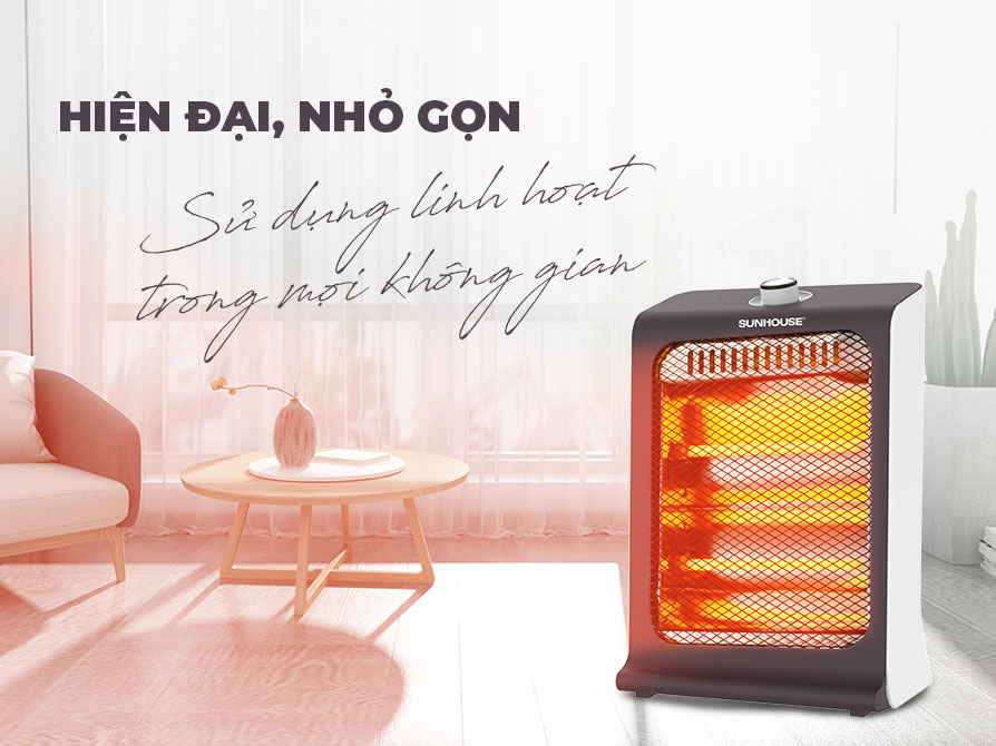 Sưởi điện hồng ngoại 2 bóng Sunhouse SHD7023