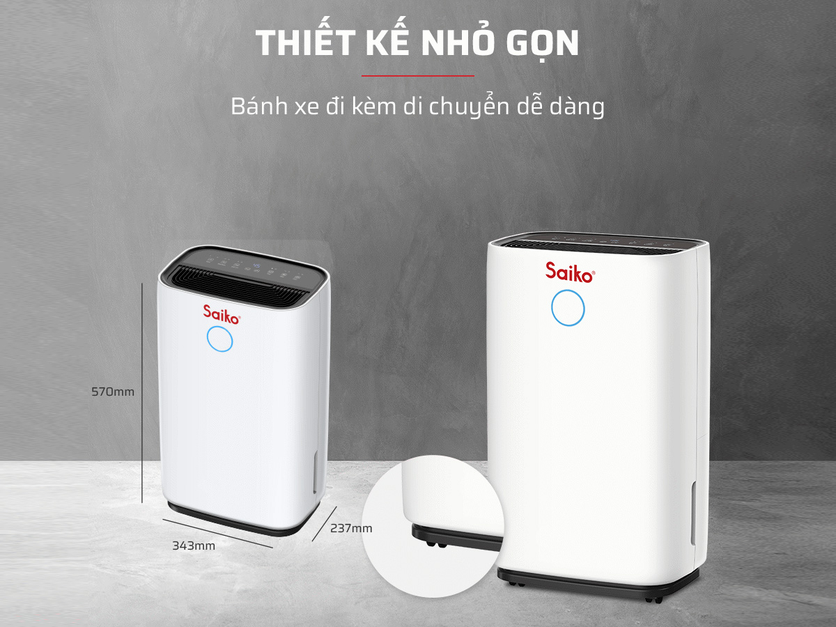 Máy hút ẩm gia đình Saiko HDF-16