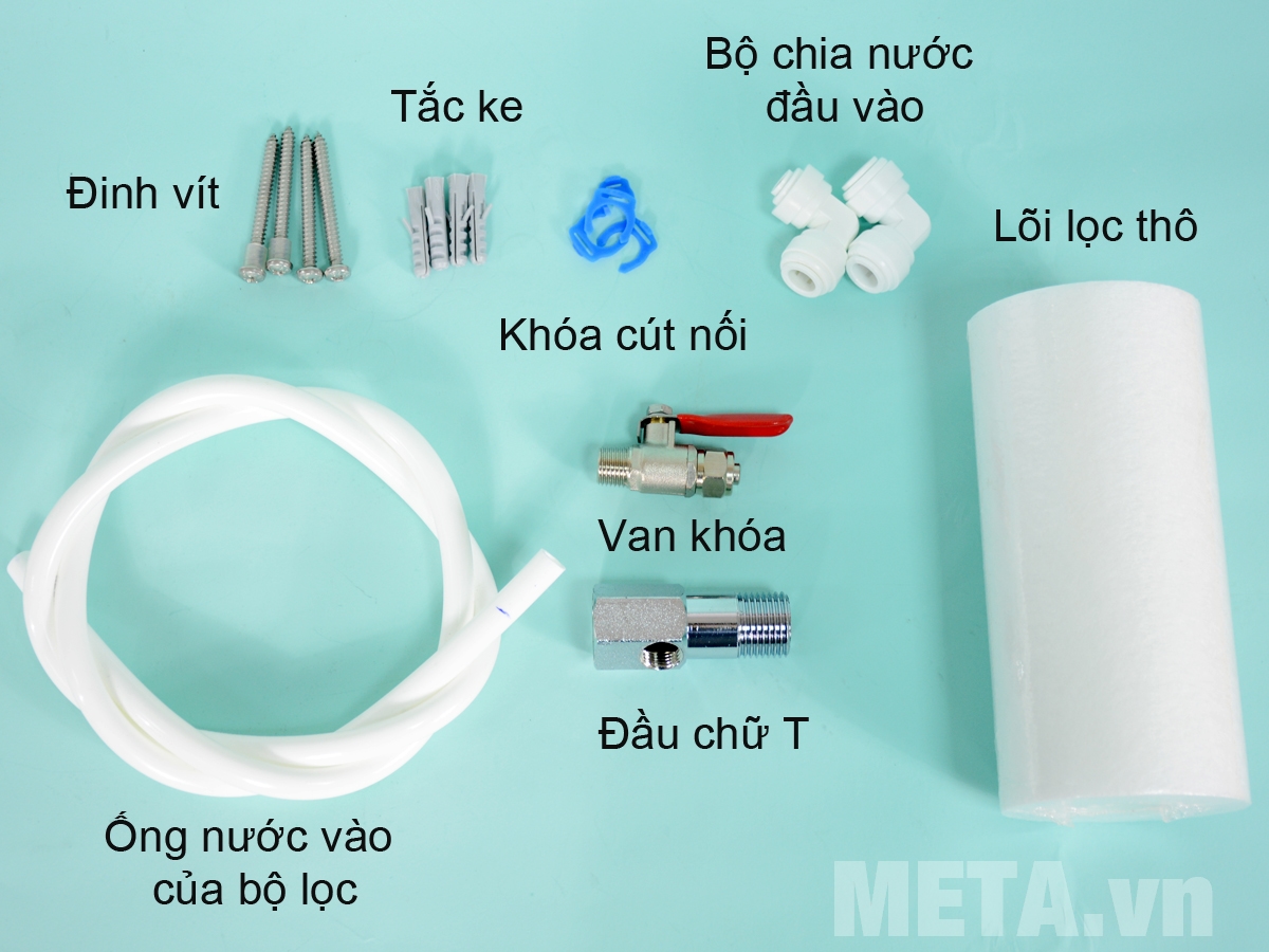 Phụ kiện đi kèm máy lọc nước