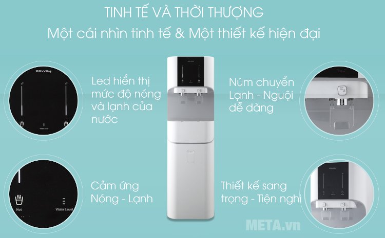 Máy lọc nước Coway CHP-671R có phím bấm cảm ứng Máy lọc nước Coway CHP-671R có phím bấm cảm ứng 