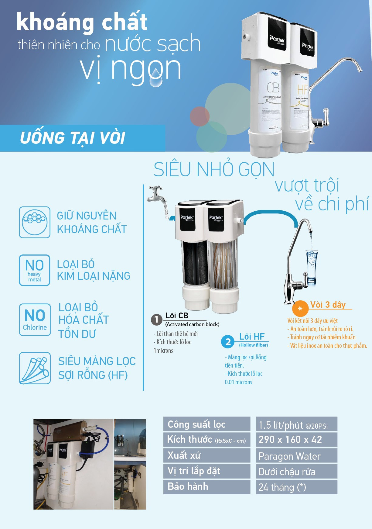 Cung cấp nguồn nước tốt cho sức khỏe 