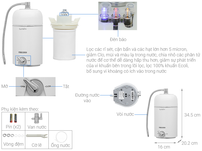 Máy lọc nước uống Stiebel Eltron Fountain 7S