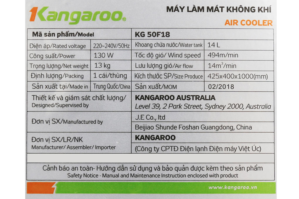 Quạt điều hòa Kangaroo