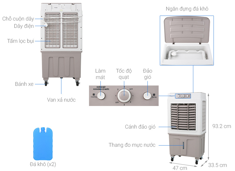 Máy làm mát không khí Kangaroo KG50F62