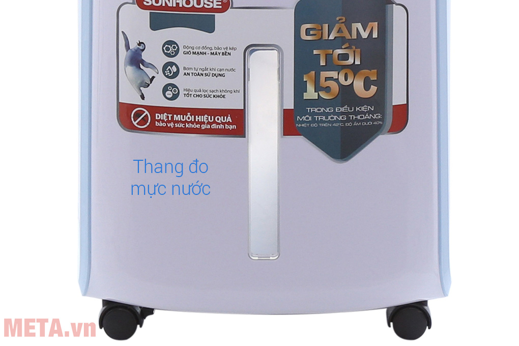 Máy làm mát không khí Sunhouse SHD7718 có vạch báo mực nước