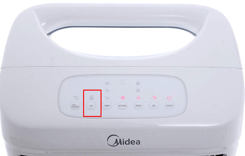 Cách khởi động tính năng tạo ion âm trên máy làm mát Midea AC100-U