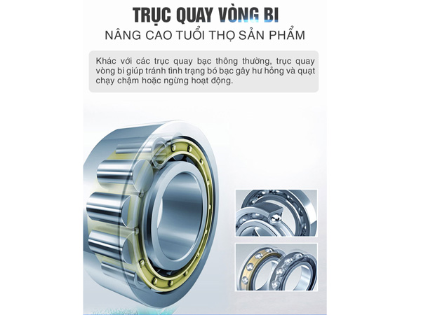 Trục quay vòng bi có tuổi thọ cao