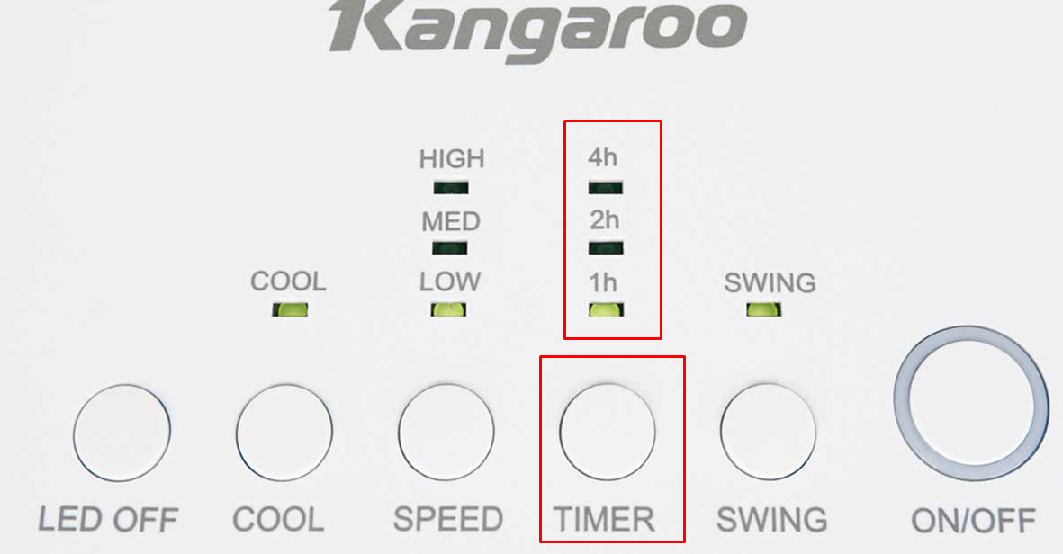 Quạt điều hoà không khí Kangaroo KG50F61 có tính năng hẹn giờ tiện lợi