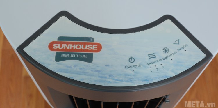 Quạt điều hòa Sunhouse SHD7715 có bảng điều khiển điện tử 