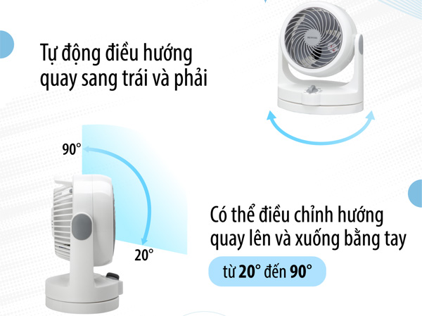 Quạt đối lưu không khí Iris Ohyama PCF-HD15