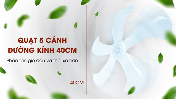 Quạt đứng 5 cánh Gree FDWK-4053h5 (45W, 3 mức gió)