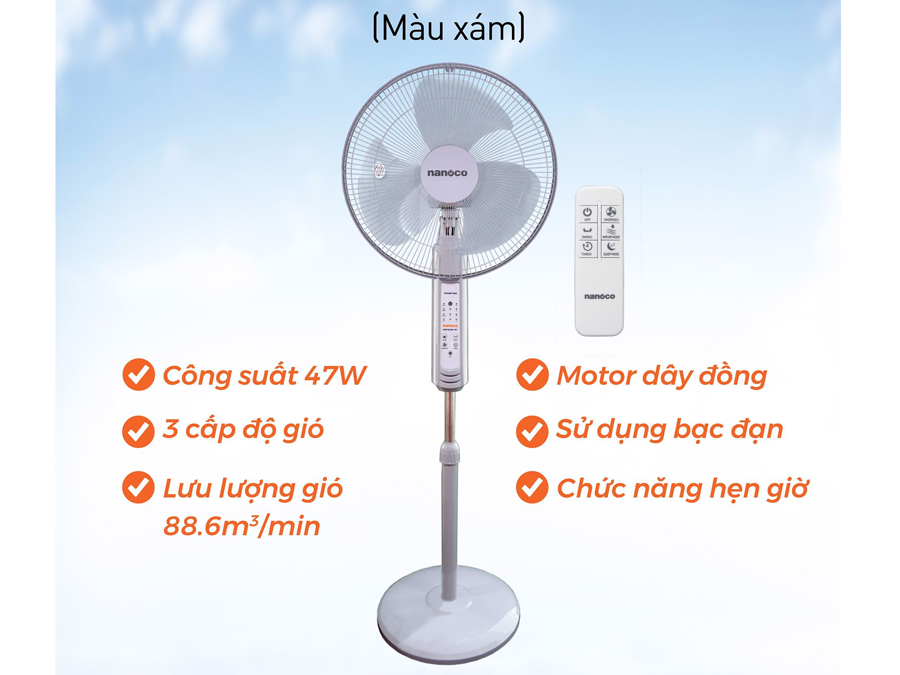 Quạt đứng Nanoco NSF1602G-RC