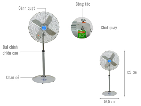 Quạt đứng công nghiệp