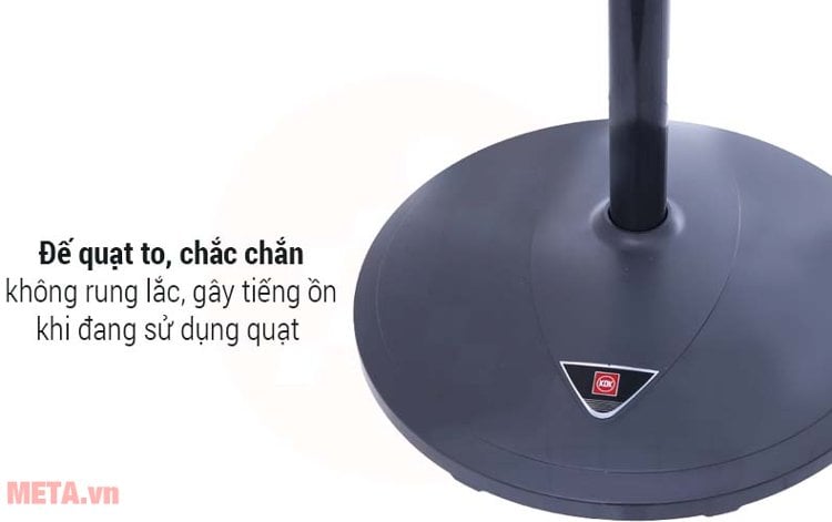 Đế quạt KDK P41U với tiết diện rộng, vững chắc 