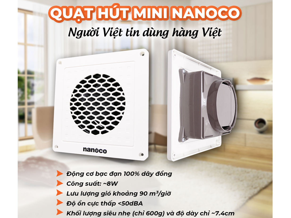 Quạt hút mini Nanoco NMV1421