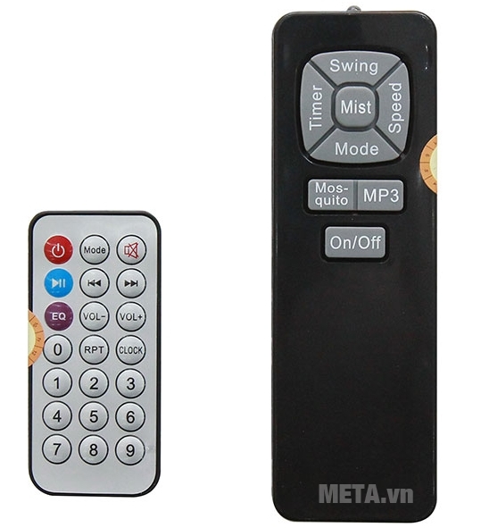 2 thanh điều khiển Mp3 và tốc độ quạt 