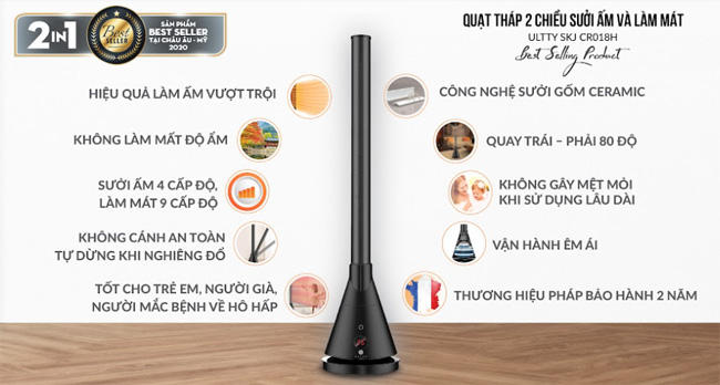 Quạt tháp 2 chiều