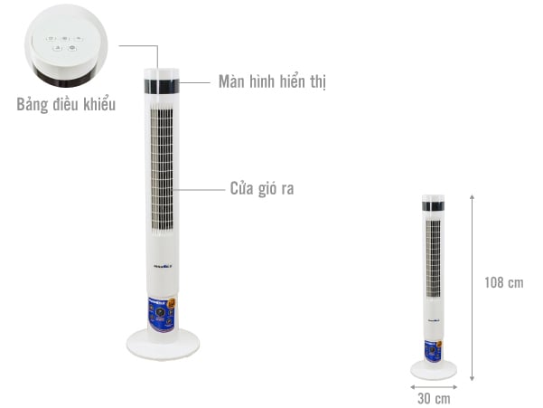 Quạt tháp Panworld PW-019 (PW-8207W)