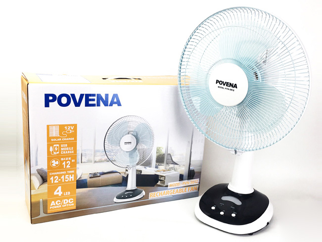 Quạt tích điện Povena PVN-5612