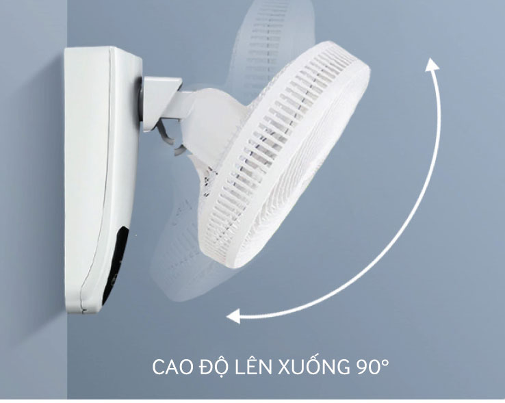 Quạt treo tường có điều khiển từ xa