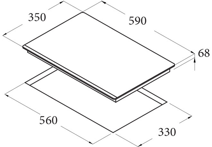 Bếp từ Cata IB 2 Plus BK