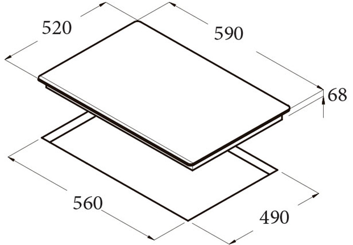 Bếp từ Cata IB 603 WH