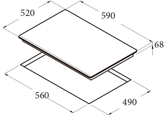 Bếp từ Cata ISB 603 BK