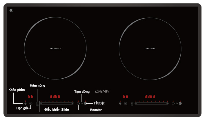 Bếp từ Dann IB626 BK