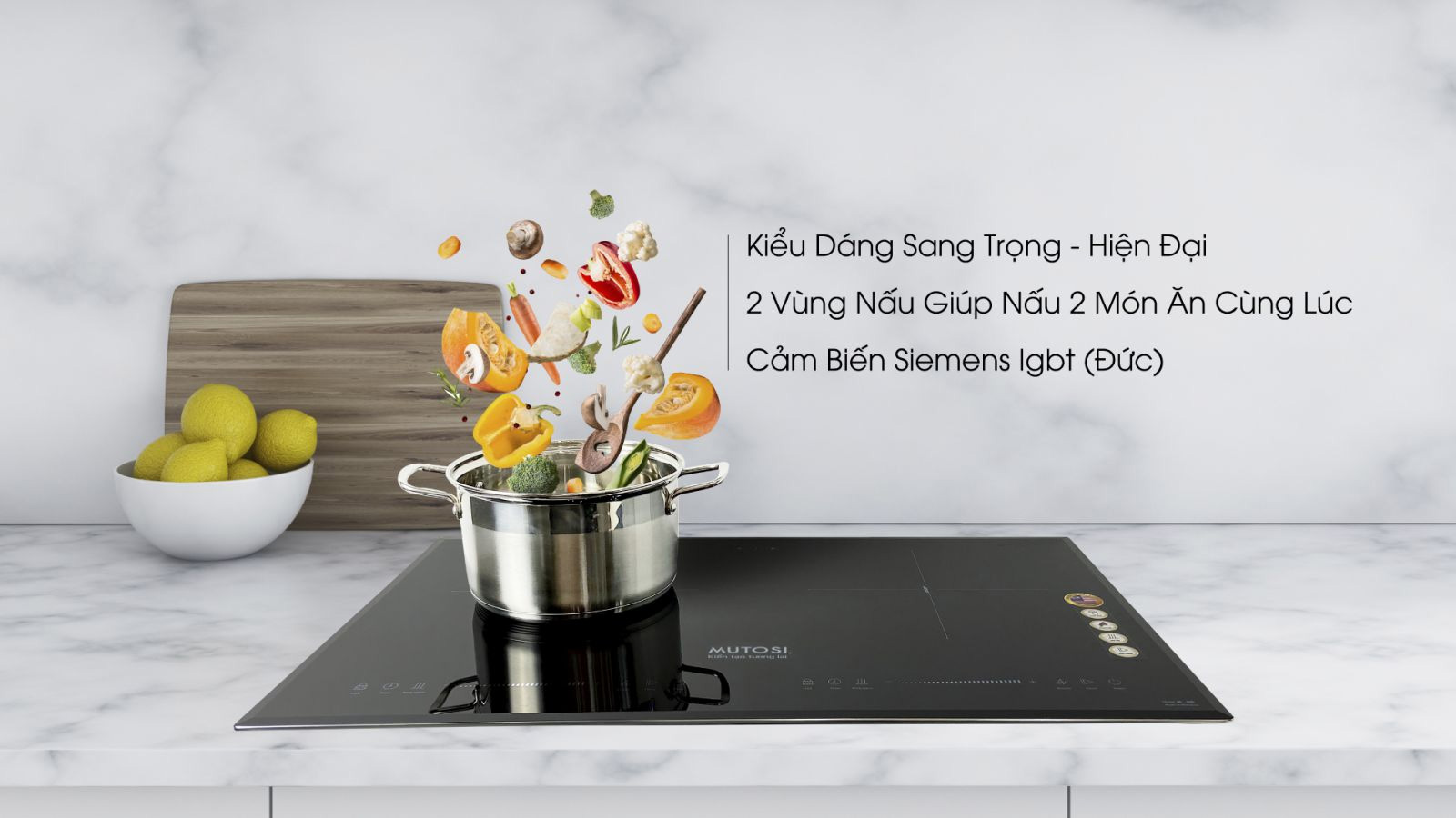 Bếp từ đôi Mutosi MI-95DI