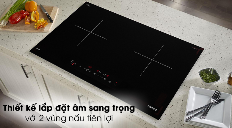 Bếp từ 2 vùng nấu 