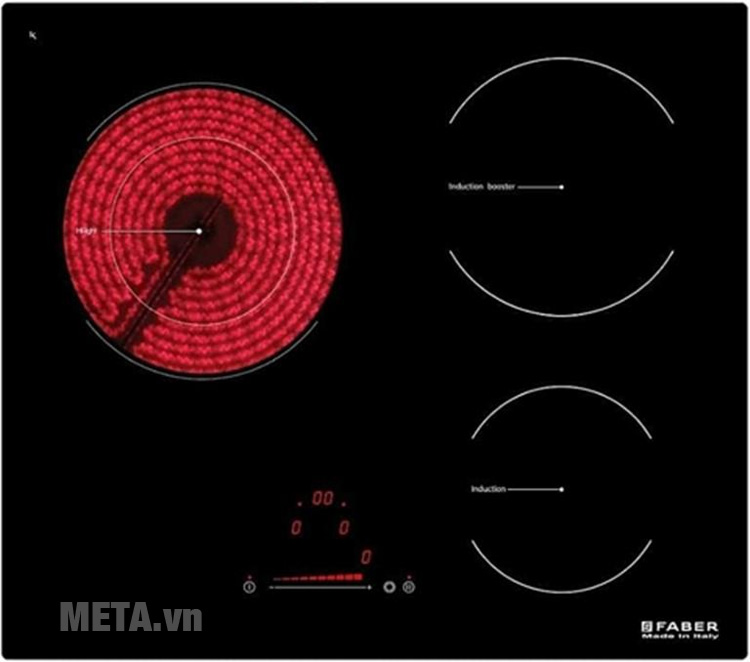 Bếp từ hồng ngoại kết hợp Faber FB-60H2I có thiết kế cảm ứng hiện đại