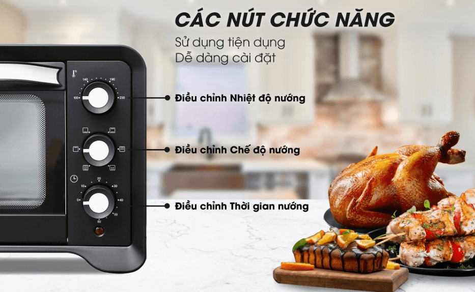 Cách sử dụng lò nướng Sanaky 80L 809S2D khá dễ dàng