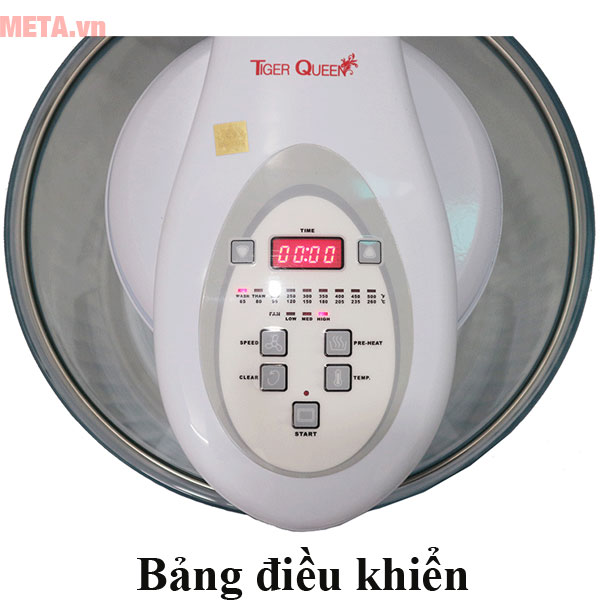 Lò nướng thủy tinh Tiger Queen AX-798DV hoạt động với công suất mạnh mẽ 